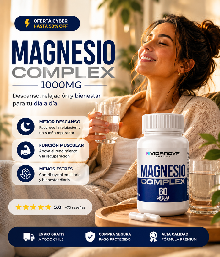Magnesio Complex 1000MG | Descanso, Relajación y Bienestar Diario